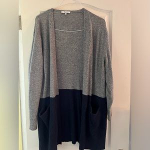 Madewell Gray/Navy cardigan size M - barely worn